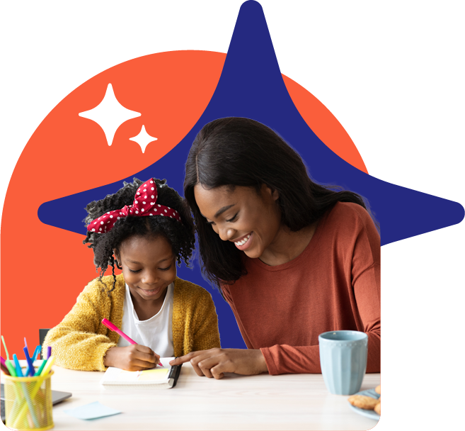 A Behavior Analyst at Dream Bigger ABA Guiding an Autistic Child in Learning and Writing