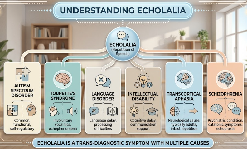 is echolalia always autism