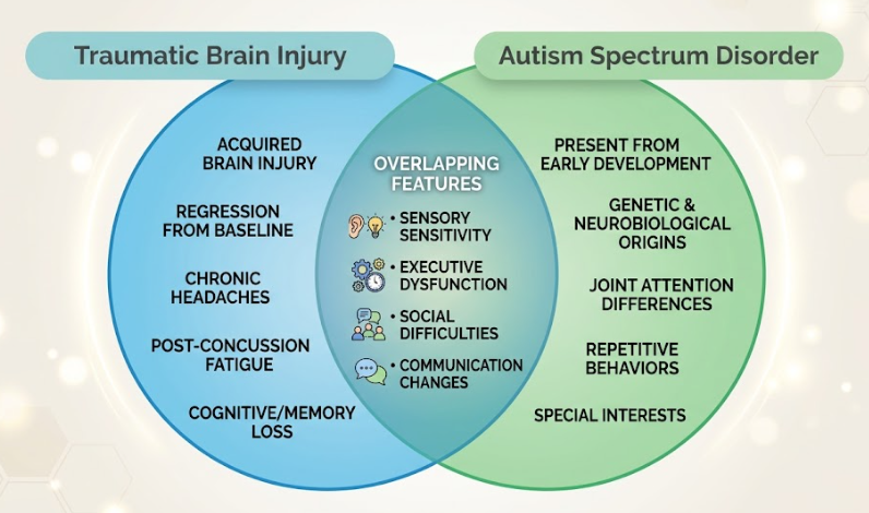 can head trauma cause autism